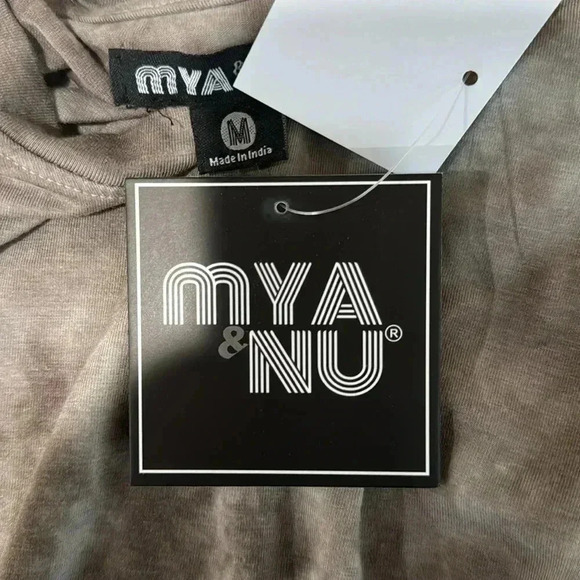 MYA & NU Women's Gray Short Sleeve Crop Top Size M - Picture 6 of 9